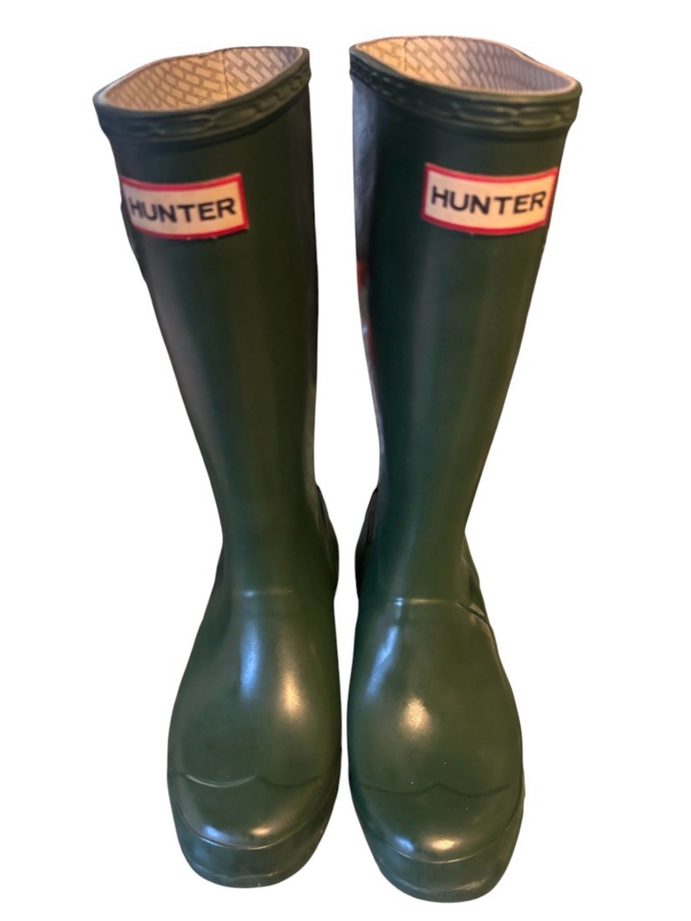 Hunter Rain Boot Interior in Green size 2 junior